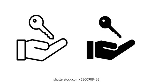 Key handover icon bundle for website design projects.