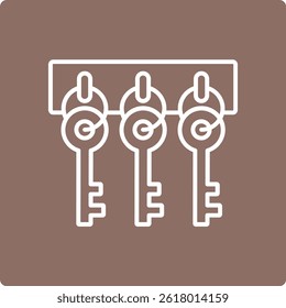Key Hanger vector icon. Can be used for printing, mobile and web applications.
