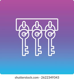 Key Hanger vector icon. Can be used for printing, mobile and web applications.