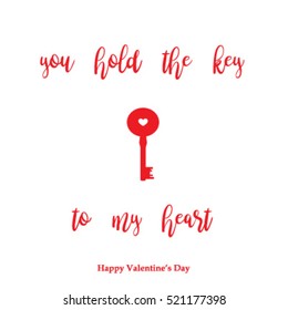Key and Heart for Valentine's Day Layout/Design Cover Background