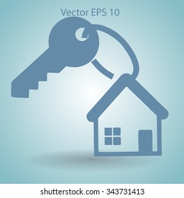 the key to his house vector illustration