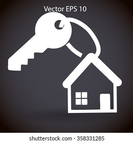 the key to his house vector illustration