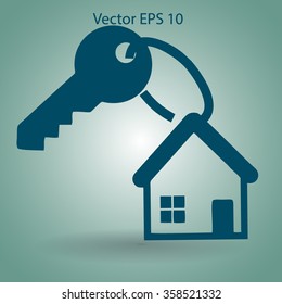 the key to his house vector illustration