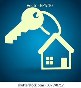 the key to his house vector illustration