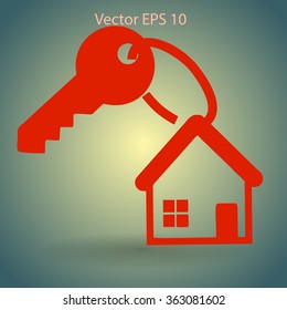 the key to his house vector illustration