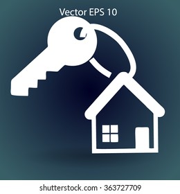 the key to his house vector illustration