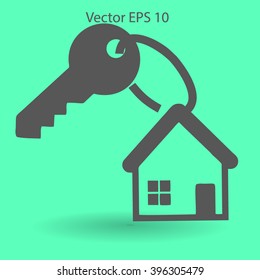 the key to his house vector illustration