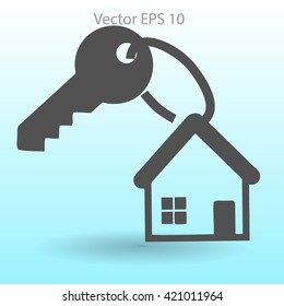 the key to his house vector illustration