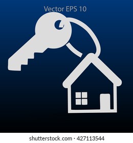 the key to his house vector illustration