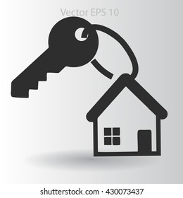 the key to his house vector illustration