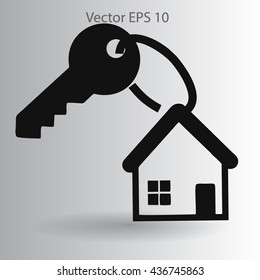 the key to his house vector illustration