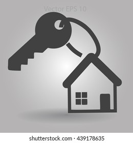 the key to his house vector illustration