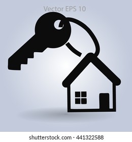 the key to his house vector illustration