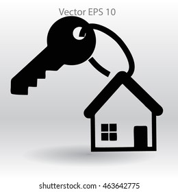 the key to his house vector illustration