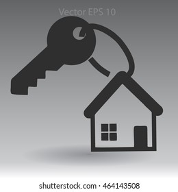 the key to his house vector illustration
