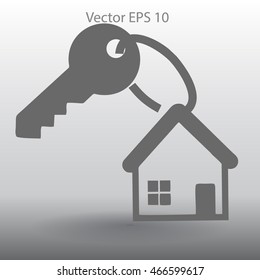 the key to his house vector illustration