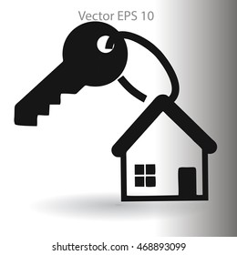 the key to his house vector illustration