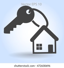 the key to his house vector illustration