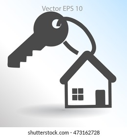 the key to his house vector illustration