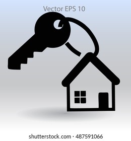 the key to his house vector illustration