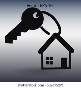 the key to his house vector illustration