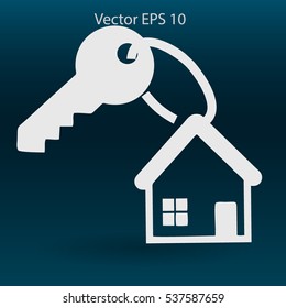 the key to his house vector illustration