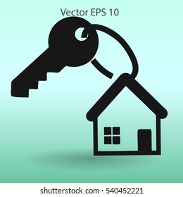 the key to his house vector illustration