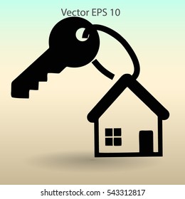 the key to his house vector illustration