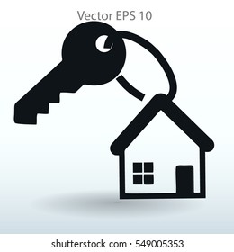 the key to his house vector illustration