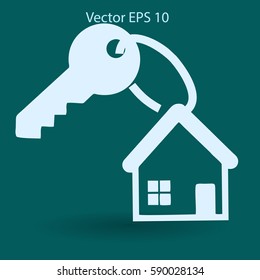 the key to his house vector illustration