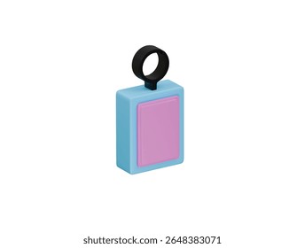 ícone de suporte de chave renderização de ilustração 3d