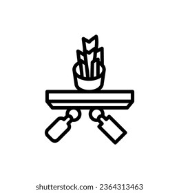 Icono del portador de claves en el vector. Logotipo