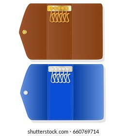 Key holder vector illustration set