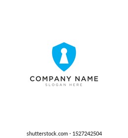 Key hole and data technology abstract Logo Template Design Vector, Emblem, Design Concept, Creative Symbol, Icon
