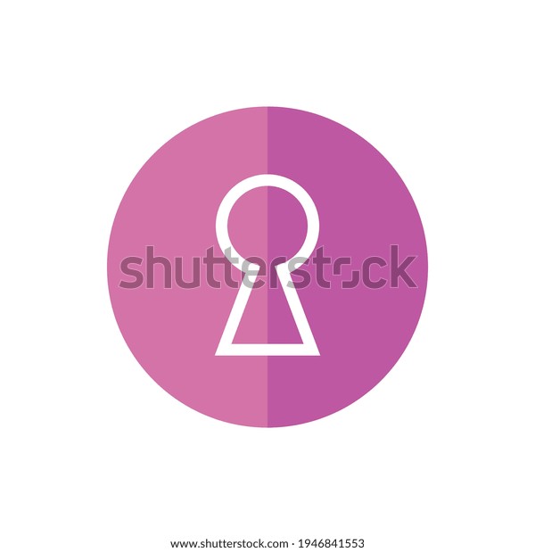 Key Hole Icon Design Keyhole Logo Stock Vector (Royalty Free ...