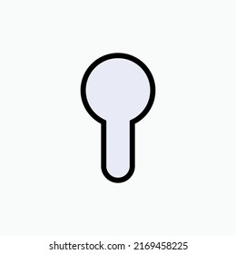 Key Hole Icon. Lock Access Symbol - Vector. 