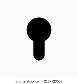 Icono de taladro de claves. Bloquear símbolo de acceso - Vector. 
