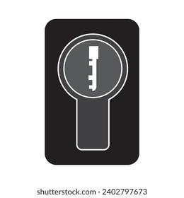 key hole icon logo vector design template