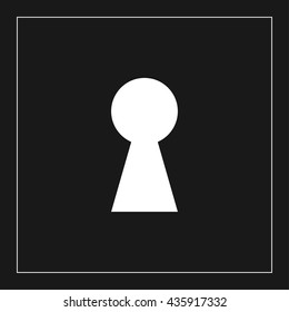 key hole icon. key hole sign