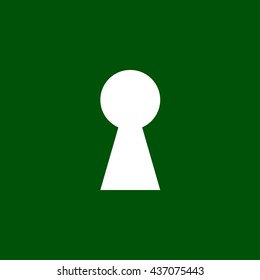 key hole icon. key hole sign