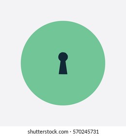 Key Hole icon silhouette vector illustration

