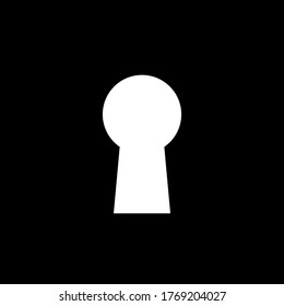 key hole icon vector symbol template