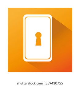 key hole isolated icon