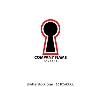 Key Hole Logo Template Illustration Design