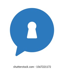 key hole  vector glyph colour icon 