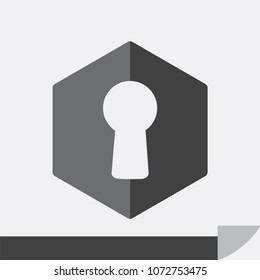 key hole vector icon