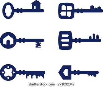 key home icon set