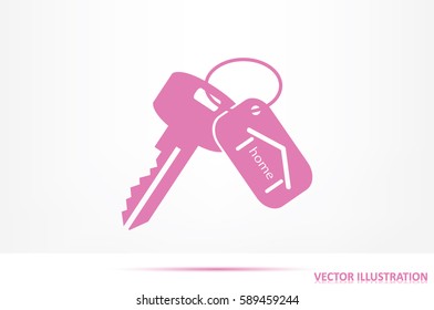 key home icon vector illustration EPS 10