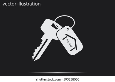 key home icon vector illustration.