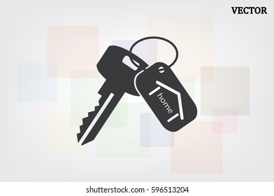 key home icon vector illustration EPS 10